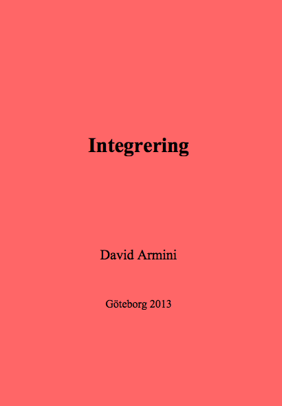 David Armini - Integrering, Häftad