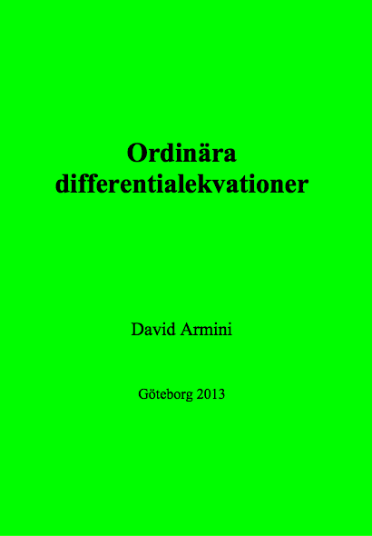 Ordinära differentialekvationer 1