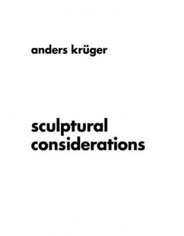 Sculptural considerations 1