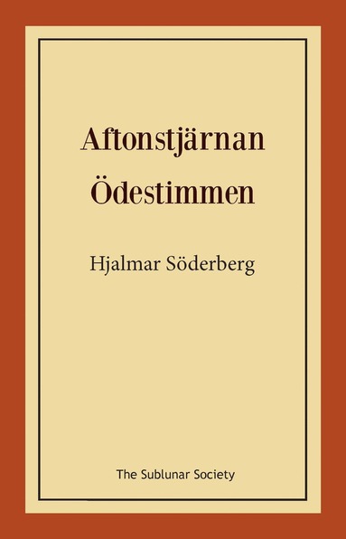 bokomslag Aftonstjärnan och Ödestimmen