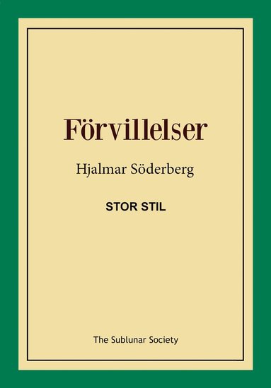 bokomslag Förvillelser (stor stil)