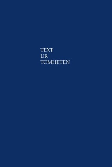 bokomslag Text ur Tomheten