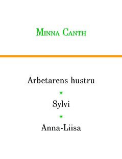 Minna Canth - Arbetarens hustru, Sylvi och Anna-Liisa, Häftad