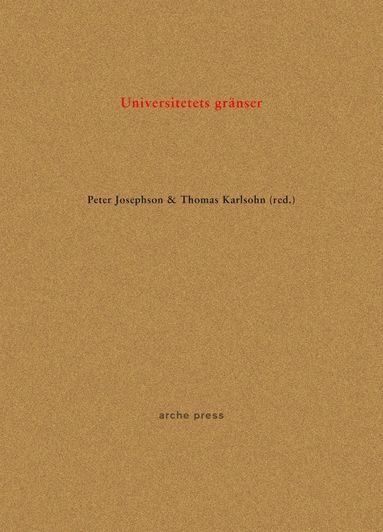 bokomslag Universitetets gränser