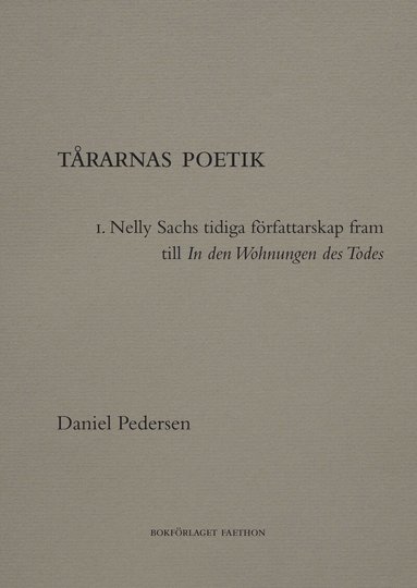 Daniel Pedersen - Tårarnas poetik, Häftad