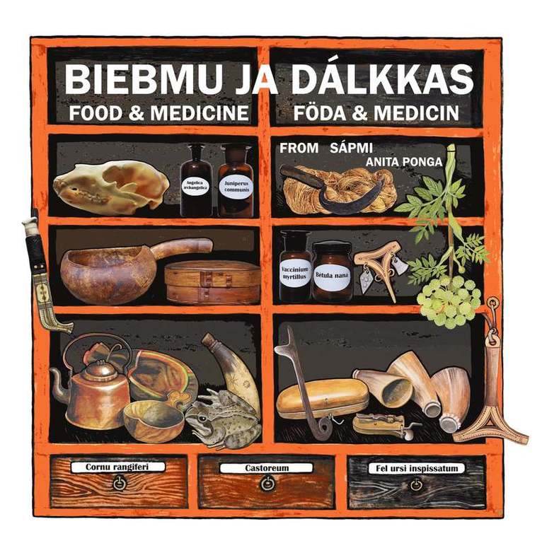 Anita Ponga - Biebmu ja dálkkas / Food & Medicine / Föda & medicin : from Sápmi, Inbunden