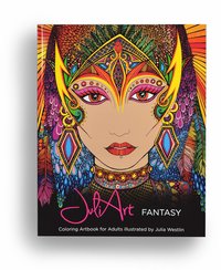 bokomslag JuliArt fantasy coloring artbook for adults