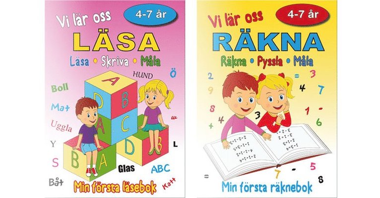 Två pysselböcker: Vi lär oss, Häftad