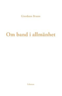 Om band i allmänhet 1