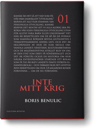 Boris Benulic - Inte mitt krig, Inbunden
