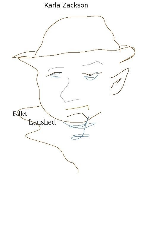 Karla Zackson - Fallet Lanshed, Häftad