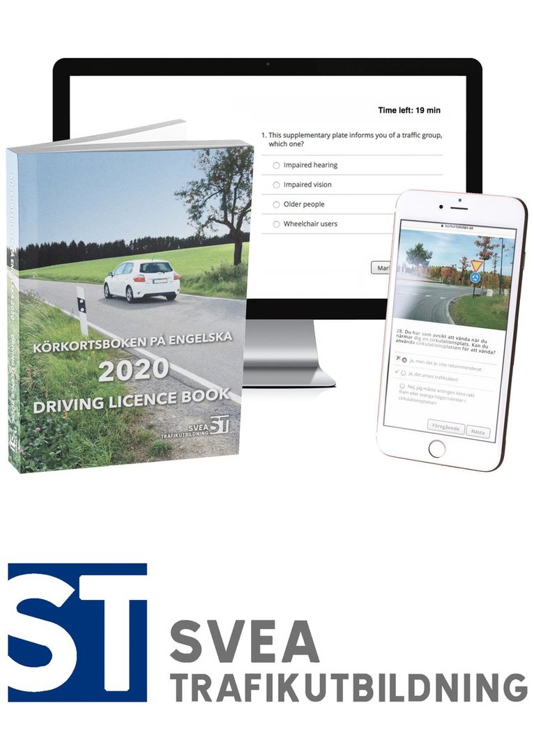 Theory Package 2020: Driving licence book - körkortsboken på engelska & theory questions online, Häftad