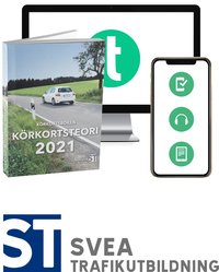bokomslag Körkortsboken Körkortsteori 2021 (bok + digitalt teoripaket med körkortsfrågor, övningar, ljudbok & ebok)