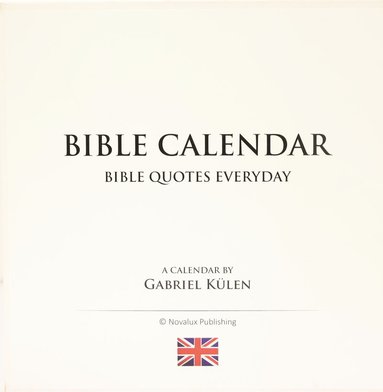 bokomslag Bible calendar : bible quotes everyday