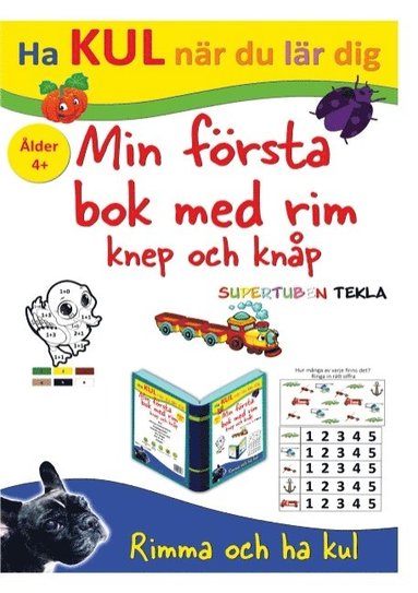 bokomslag Min första bok med rim, knep och knåp - med Supertuben Tekla