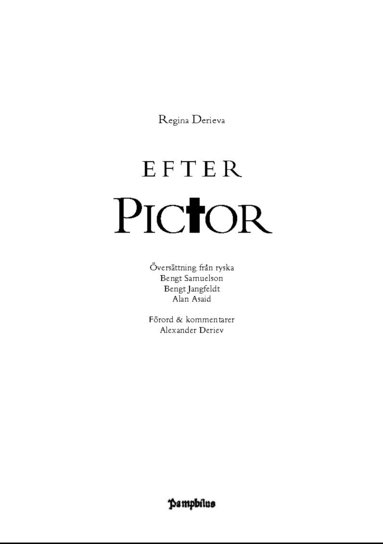 bokomslag Efter Pictor