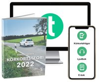 bokomslag Körkortsboken Körkortsteori 2022 (bok + digitalt teoripaket med körkortsfrågor, övningar, ljudbok & ebok)
