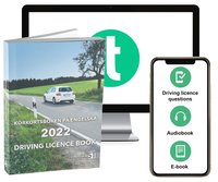 bokomslag Körkortsboken på Engelska 2022 ; Driving licence book (book + theory pack with online exercises, theory questions, audiobook & ebook)