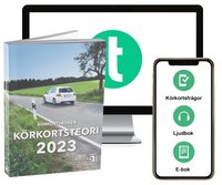 bokomslag Körkortsboken Körkortsteori 2023 (bok + digitalt teoripaket med körkortsfrågor, övningar, ljudbok & ebok)