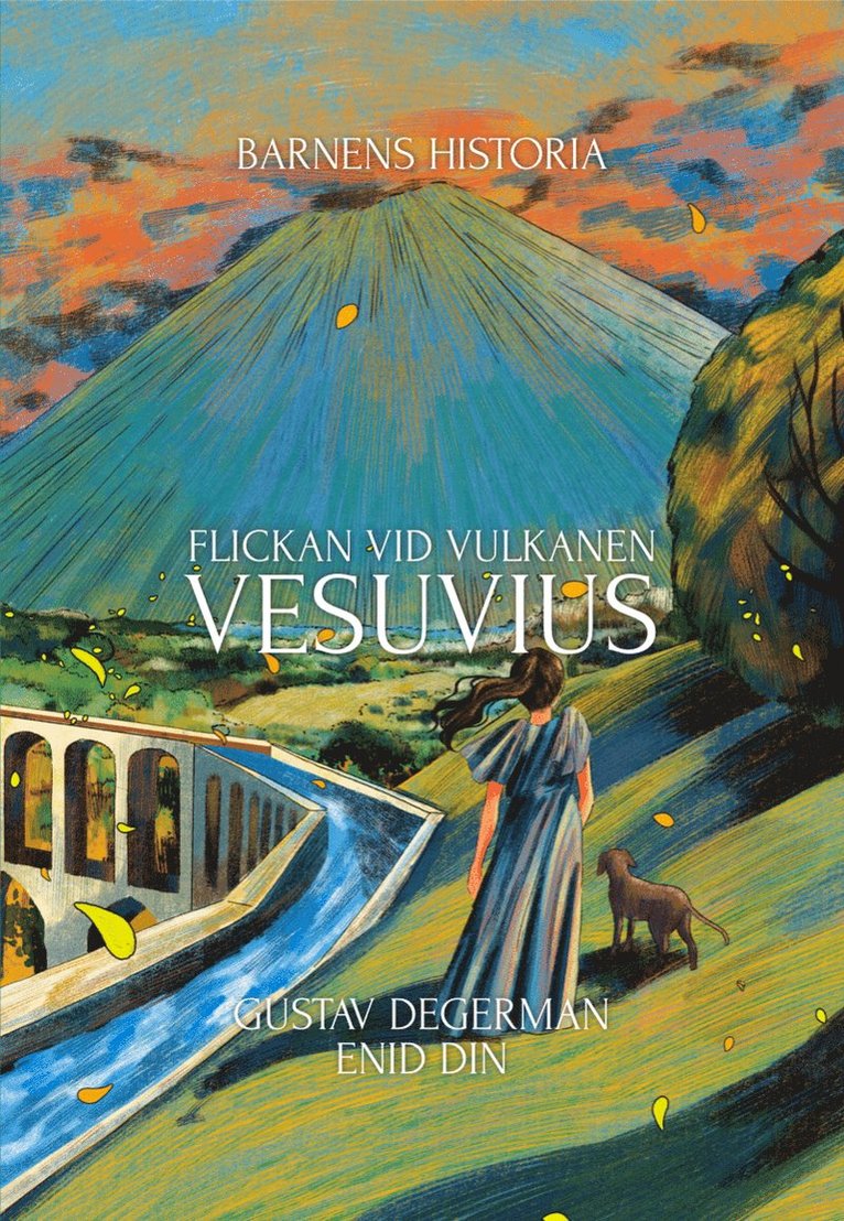 Flickan vid vulkanen Vesuvius 1