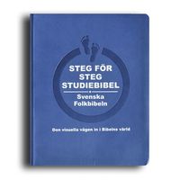 bokomslag Steg för steg studiebibel blå skinnimitation