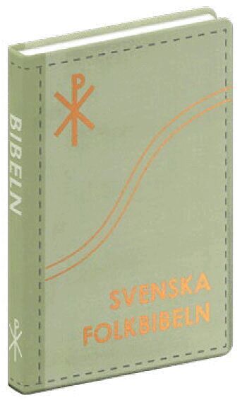 Svenska Folkbibeln - Svenska Folkbibeln 2015, slimline, grön linnestruktur, Häftad
