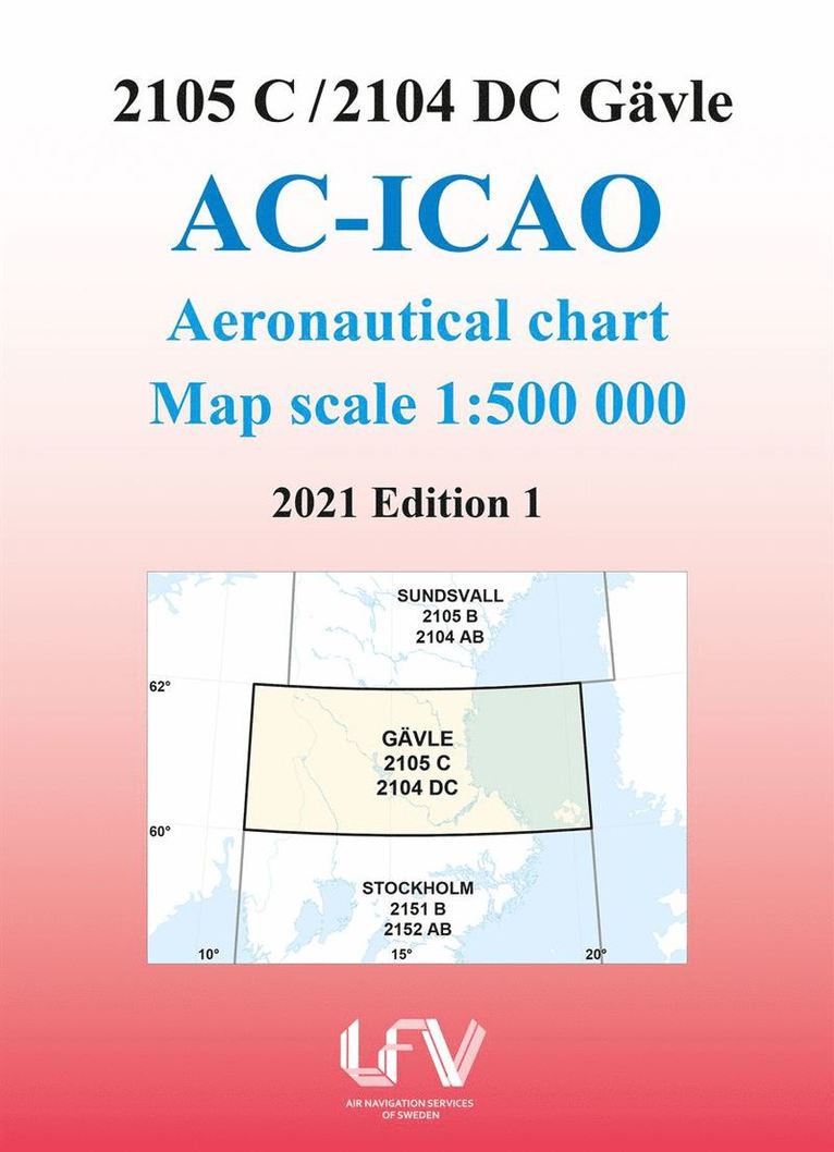 ACICAO 2105C/2104DC Gävle 2021 : Skala 1:500 000 1