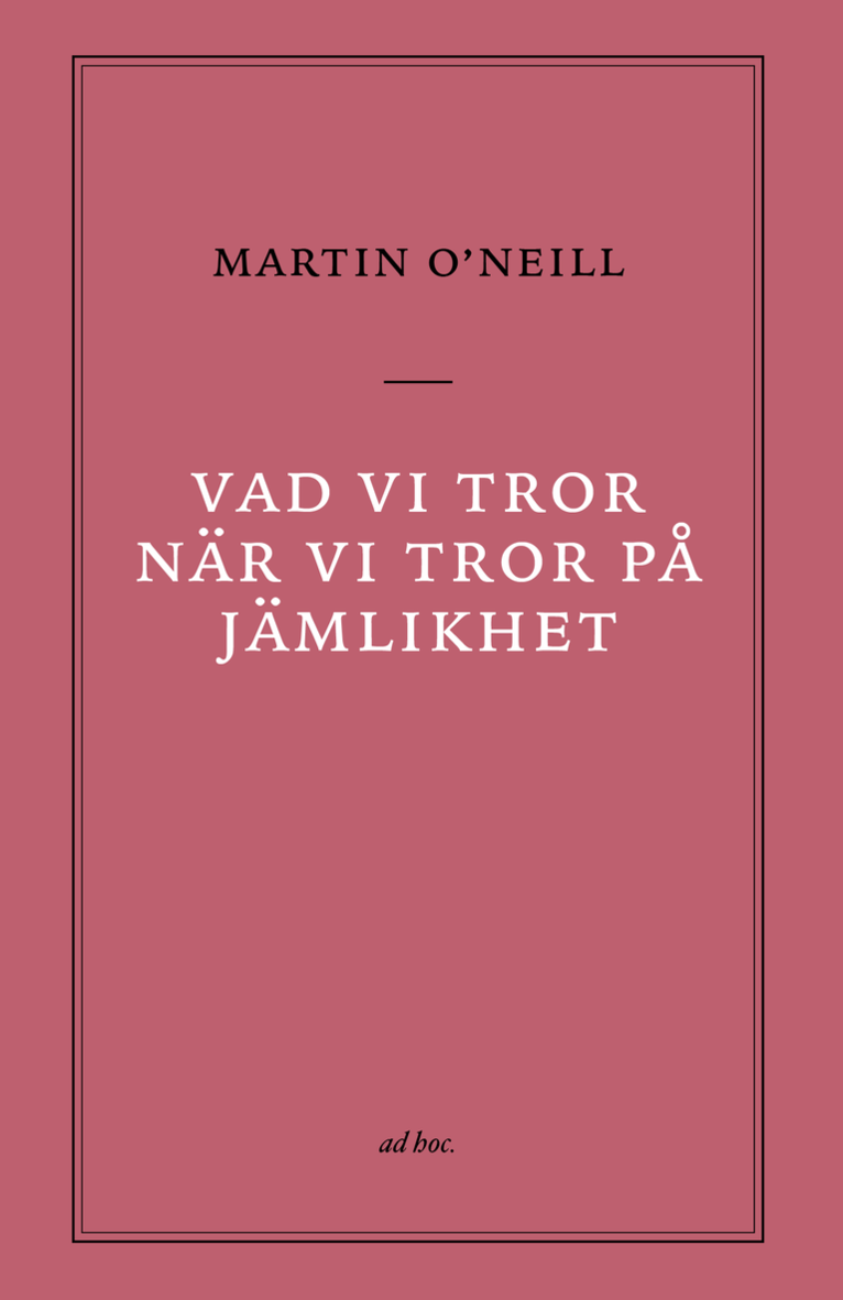 Vad vi tror när vi tror på jämlikhet