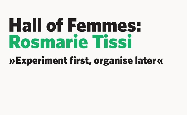 Hall of Femmes: Rosmarie Tissi 1