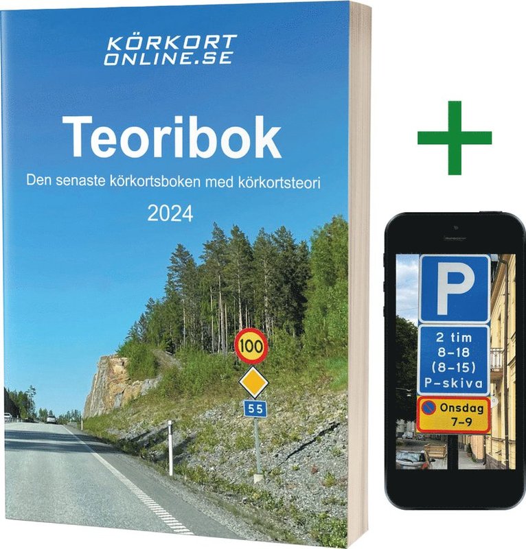 Teoribok 2024 + övningsprov online för B-körkort 1