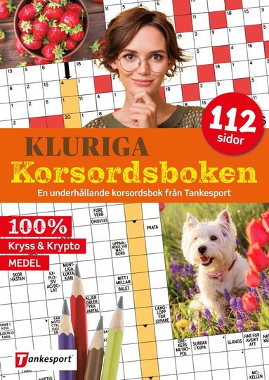 bokomslag Kluriga korsordsboken - medellätta kryss