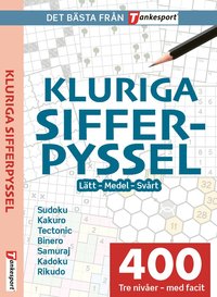 bokomslag kluriga sifferpyssel: Lätt - medel - svårt