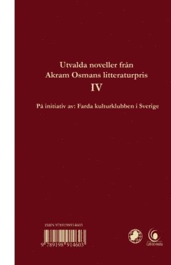 bokomslag Utvalda noveller Akram Osmans litteraturpris 4