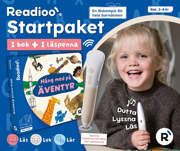 Startpaket: Häng med på äventyr — Readioo, Kartonnage