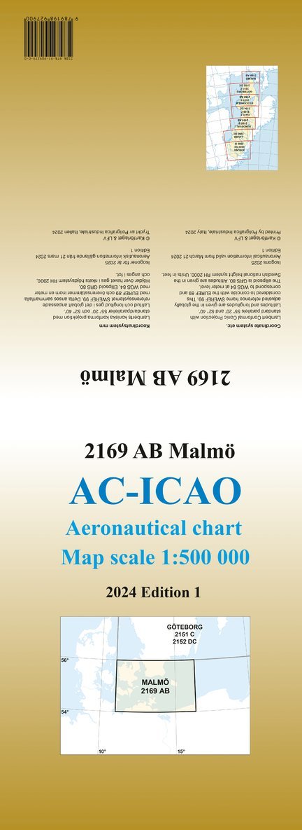 ACICAO 2169AB Malmö 2024 : Skala 1:500 000 1