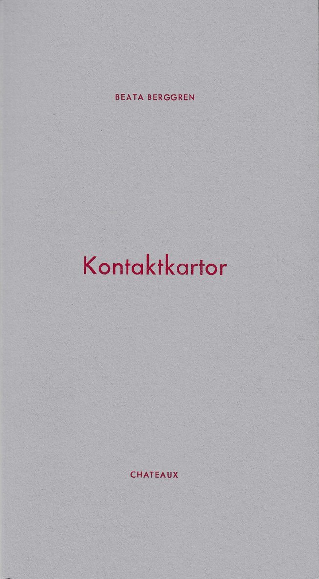 Beata Berggren - Kontaktkartor, Häftad