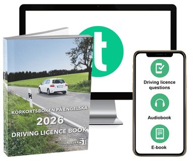 Svea Trafikutbildning - Körkortsboken på Engelska 2026 / Driving licence book (book + theory pack with online exercises, theory questions, audiobook & ebook), Häftad