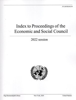 Index to Proceedings of the Economic and Social Council 2022 1