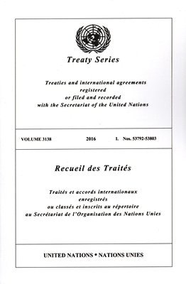 Treaty Series 3138 (English/French Edition) 1