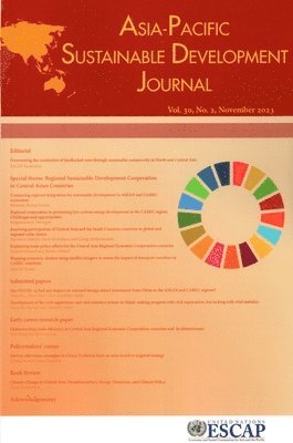 bokomslag Asia-Pacific Development Journal 2023 Issue No.2 The Asia-Pacific Sustainable Development Journal (APSDJ) is published twice a year.