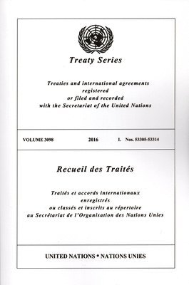Treaty Series 3098 (English/French Edition) 1