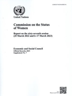 bokomslag Report of the Commission on the Status of Women 2023