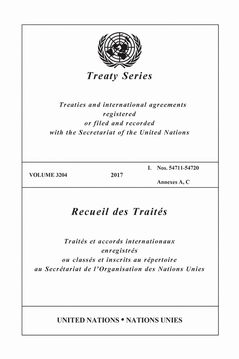 United Nations Economic and Social Commission for Asia and the Pacific - Treaty Series 3204 (English/French Edition), Häftad