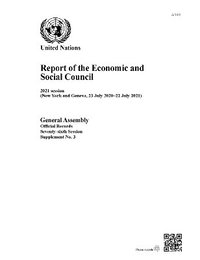 bokomslag Report of the Economic and Social Council on its 2021 Session