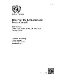 bokomslag Report of the Economic and Social Council on its 2023 Session