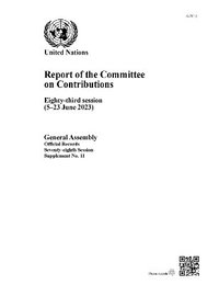 bokomslag Report of the Committee on Contributions