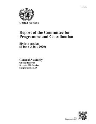 bokomslag Report of the Committee for Programme and Coordination