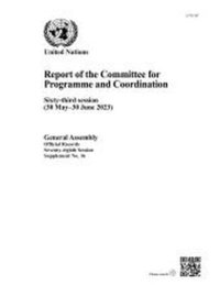 bokomslag Report of the Committee for Programme and Coordination