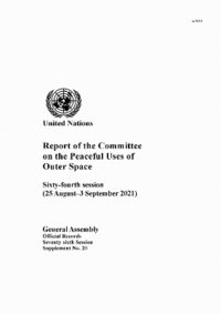 bokomslag Report of the Committee on the Peaceful Uses of Outer Space