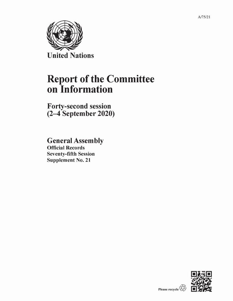 Report of the Committee on Information